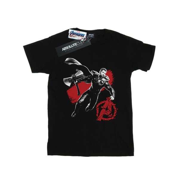 Marvel Womens/Ladies Avengers Endgame Mono Thor Cotton Boyfriend T-Shirt