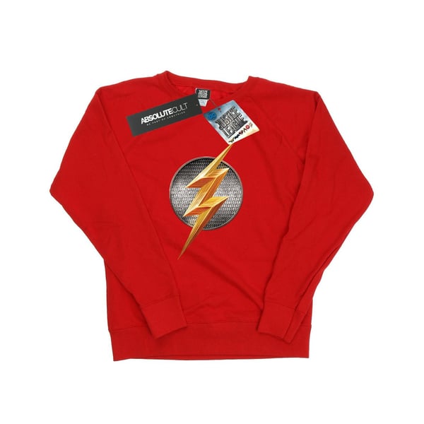 DC Comics Womens/Ladies Justice League Movie Flash Emblem Sweatshirt