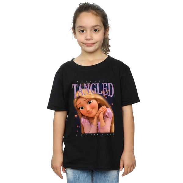 Tangled Girls Rapunzel Montage Cotton T-Shirt