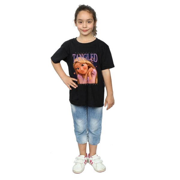 Tangled Girls Rapunzel Montage Cotton T-Shirt