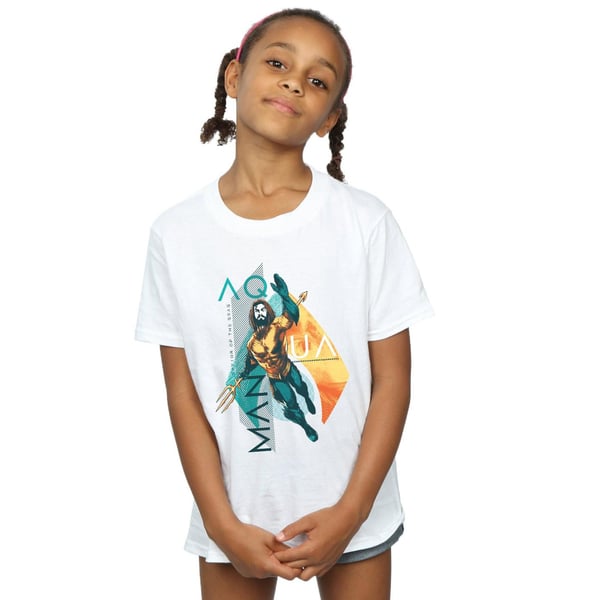 DC Comics Girls Aquaman Tropical Icon Cotton T-Shirt