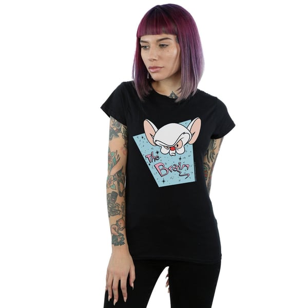Animaniacs Womens/Ladies The Brain Mugshot Cotton T-Shirt