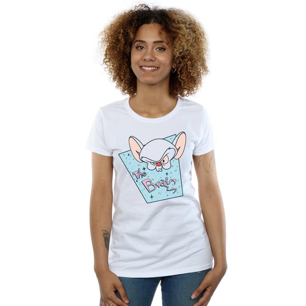 Animaniacs Womens/Ladies The Brain Mugshot Cotton T-Shirt