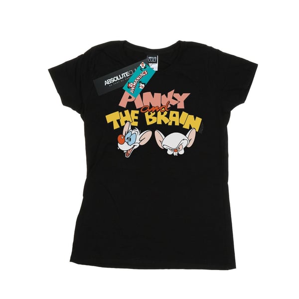 Animaniacs Womens/Ladies Pinky And The Brain Heads Cotton T-Shirt