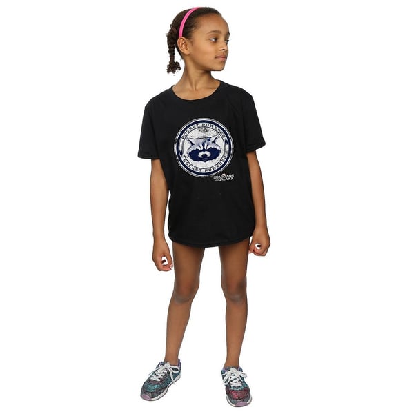 Guardians Of The Galaxy Girls Rocket Powered Cotton T-Shirt