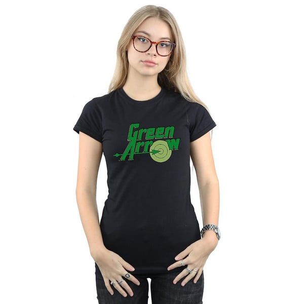 Green Arrow T-shirt i bomuld med logo til kvinder/damer