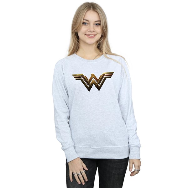 DC Comics Womens/Ladies Justice League Movie Wonder Woman Emblem Sweatshirt