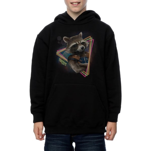Marvel Boys Guardians Of The Galaxy Neon Rocket Hoodie