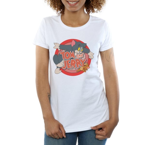 Tom and Jerry Womens/Ladies Catch Cotton T-Shirt