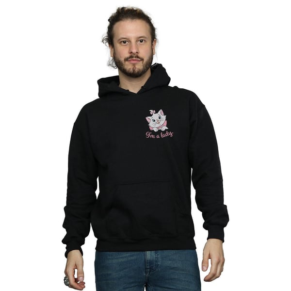 Disney Mens Aristocats Marie I´m A Lady Breast Print Hoodie