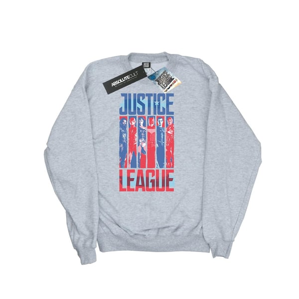 DC Comics Womens/Ladies Justice League Movie Team Flag Sweatshirt