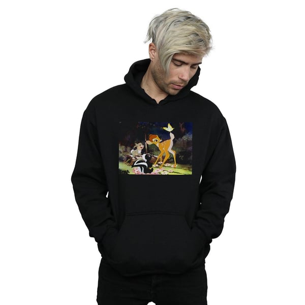 Disney Mens Bambi Tail Butterfly Still Hoodie