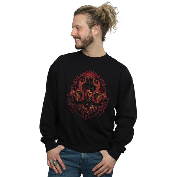 Disney Mens Aladdin Movie Jafar Snakes Sweatshirt