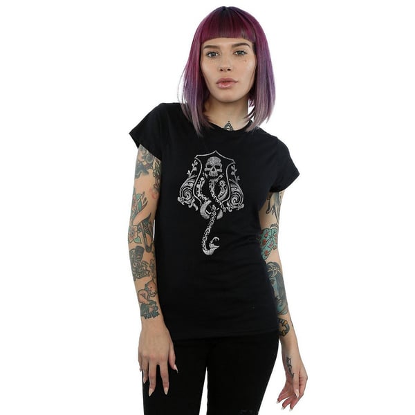 Harry Potter Womens/Ladies Dark Mark Cotton Logo T-Shirt