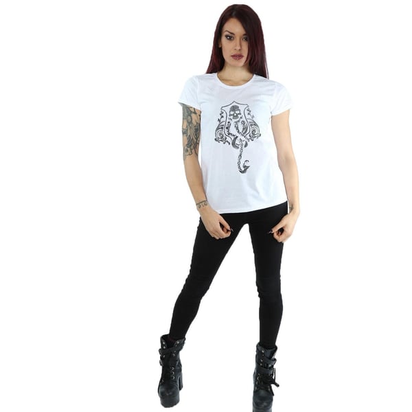 Harry Potter Womens/Ladies Dark Mark Cotton Logo T-Shirt