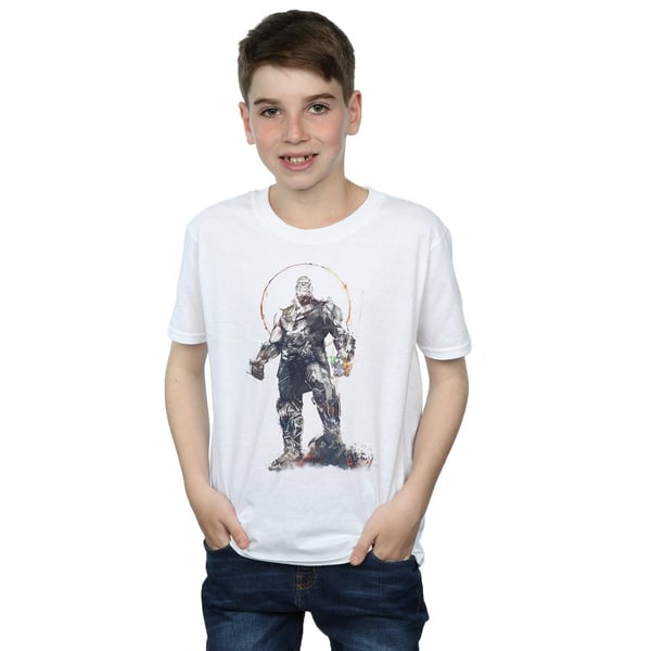 Marvel Boys Avengers Infinity War Thanos Sketch T-paita