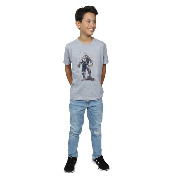 Marvel Boys Avengers Infinity War Thanos Sketch T-paita