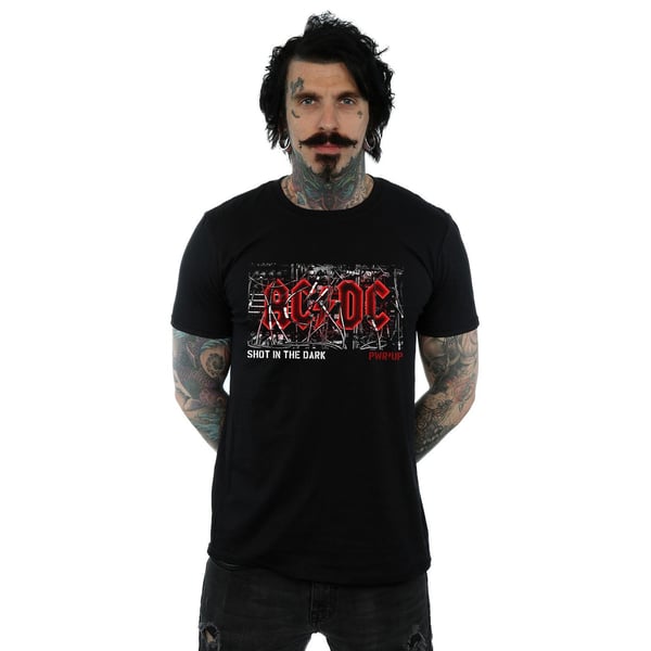 AC/DC Miesten PWR UP Cable Logo T-paita
