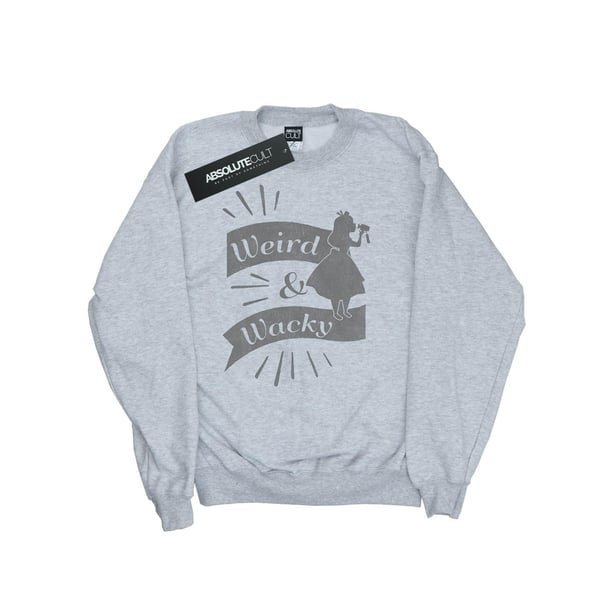 Disney Mens Alice In Wonderland Weird And Wacky Sweatshirt