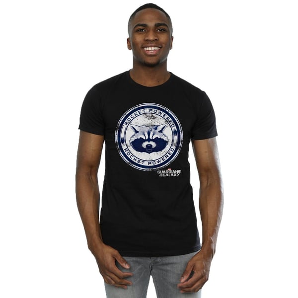 Guardians Of The Galaxy Mens Rocket Powered Cotton T-Shirt