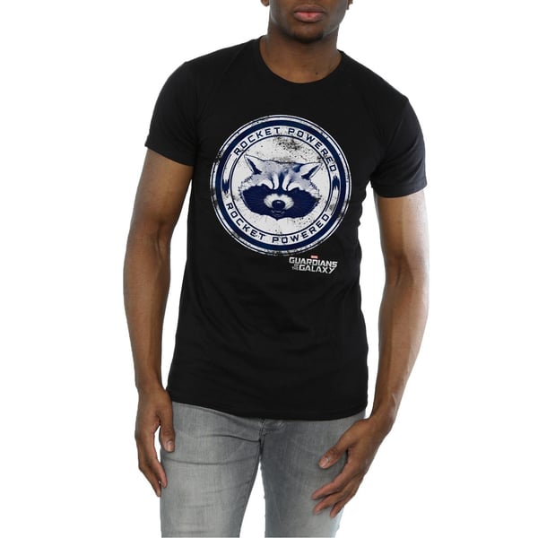 Guardians Of The Galaxy Mens Rocket Powered Cotton T-Shirt