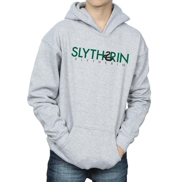 Harry Potter Boys Slytherin Text Hoodie
