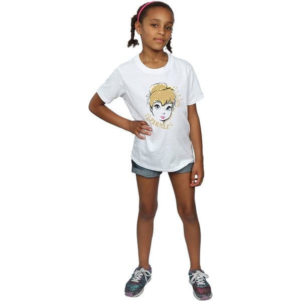 Tinkerbell Girls Sparkle Cotton T-Shirt