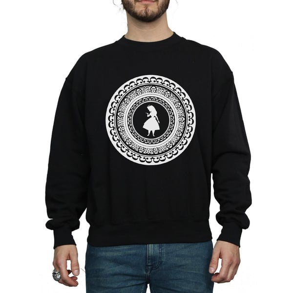 Disney Mens Alice In Wonderland Circle Sweatshirt