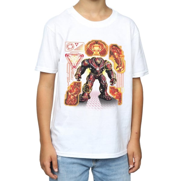 Marvel Boys Avengers Infinity War Hulkbuster Blueprint T-Shirt