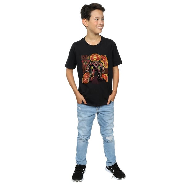 Marvel Boys Avengers Infinity War Hulkbuster Blueprint T-Shirt