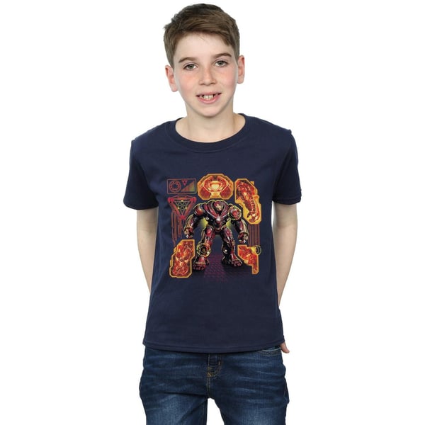 Marvel Boys Avengers Infinity War Hulkbuster Blueprint T-Shirt