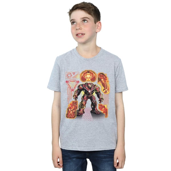 Marvel Boys Avengers Infinity War Hulkbuster Blueprint T-Shirt