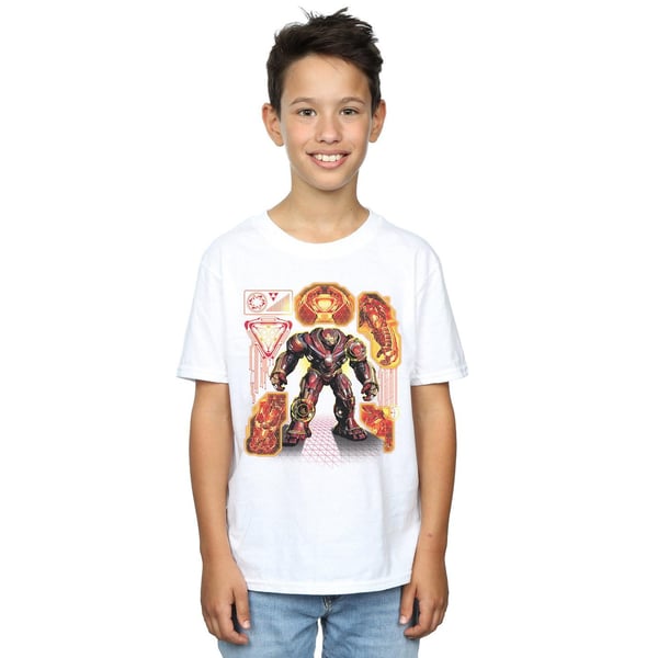 Marvel Boys Avengers Infinity War Hulkbuster Blueprint T-Shirt