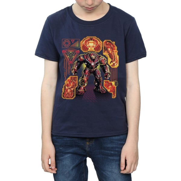 Marvel Boys Avengers Infinity War Hulkbuster Blueprint T-Shirt