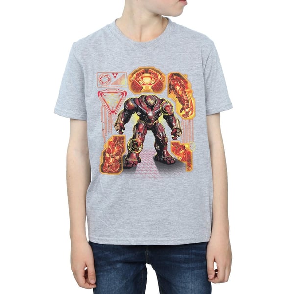 Marvel Boys Avengers Infinity War Hulkbuster Blueprint T-Shirt