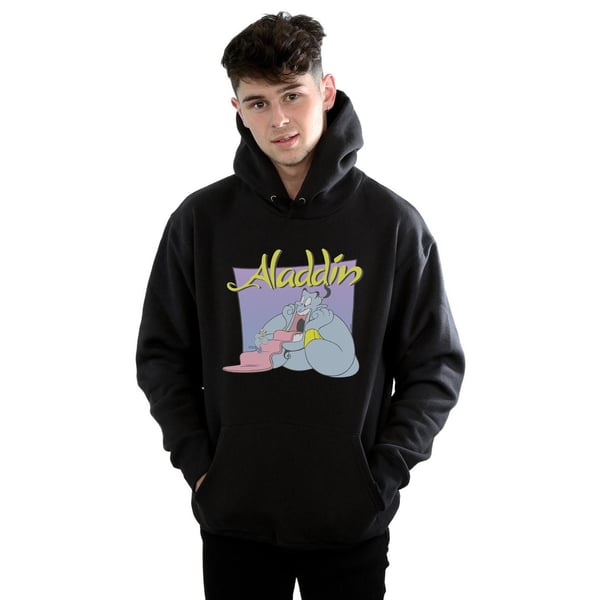 Disney Mens Aladdin Genie Wishing Dude Hoodie