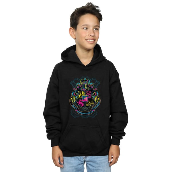 Harry Potter Boys Neon Hogwarts Crest Hoodie