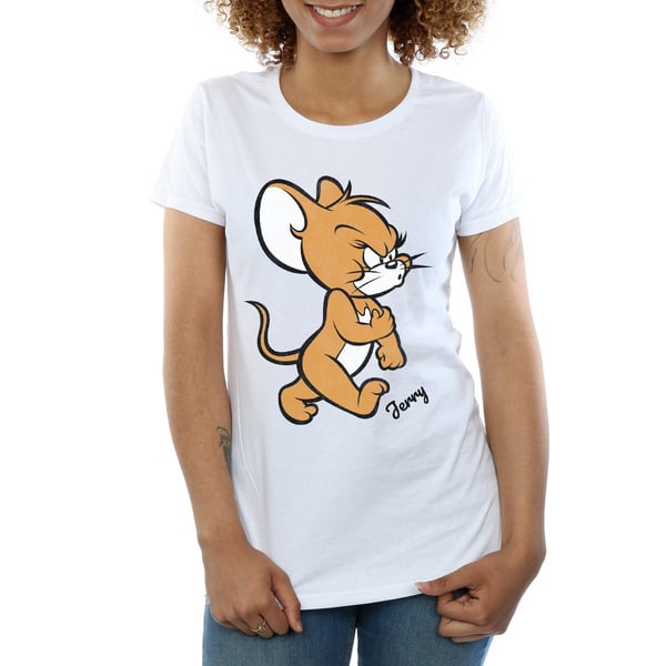 Tom and Jerry Womens/Ladies Angry Mouse Cotton T-Shirt
