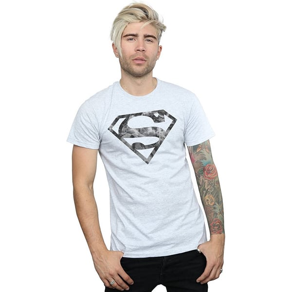 Superman Mens Marble Logo T-Shirt