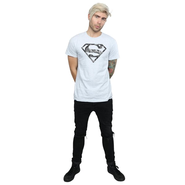 Superman Mens Marble Logo T-Shirt