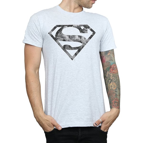 Superman Mens Marble Logo T-Shirt
