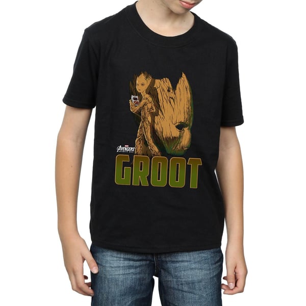 Marvel Pojkar Avengers Infinity War Groot Karaktär T-Shirt