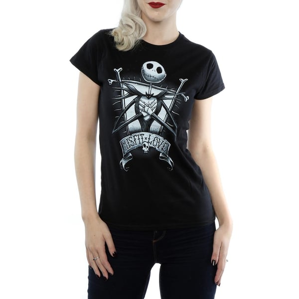 Nightmare Before Christmas Womens/Ladies Misfit Love Jack Skellington Cotton T-Shirt