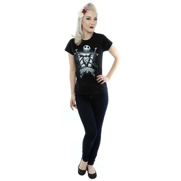 Nightmare Before Christmas Womens/Ladies Misfit Love Jack Skellington Cotton T-Shirt