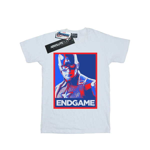 Marvel Mens Avengers Endgame Captain America Poster T-Shirt