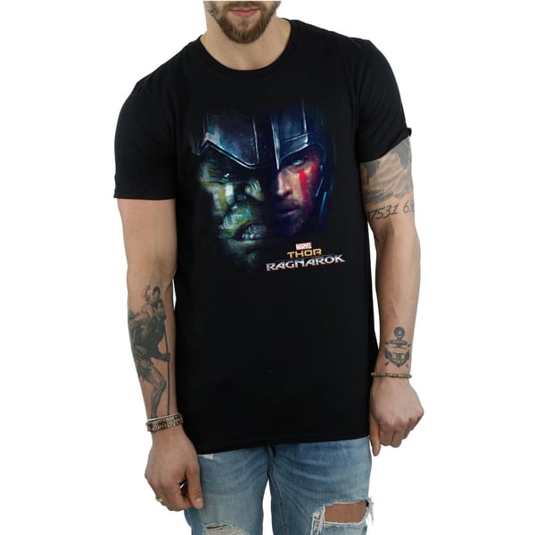 Thor: Ragnarok Miesten Hulk Split Face -puuvillapaita