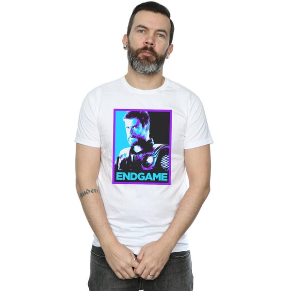 Marvel Mens Avengers Endgame Thor Poster T-Shirt