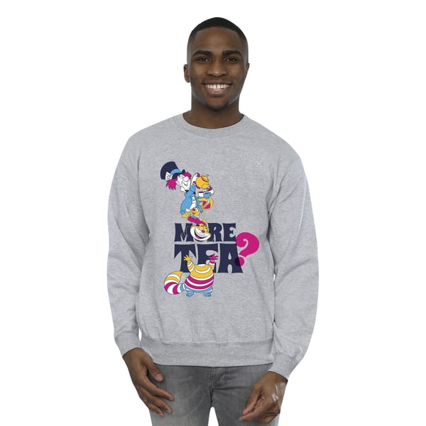 Disney Mens Alice In Wonderland More Tea Sweatshirt