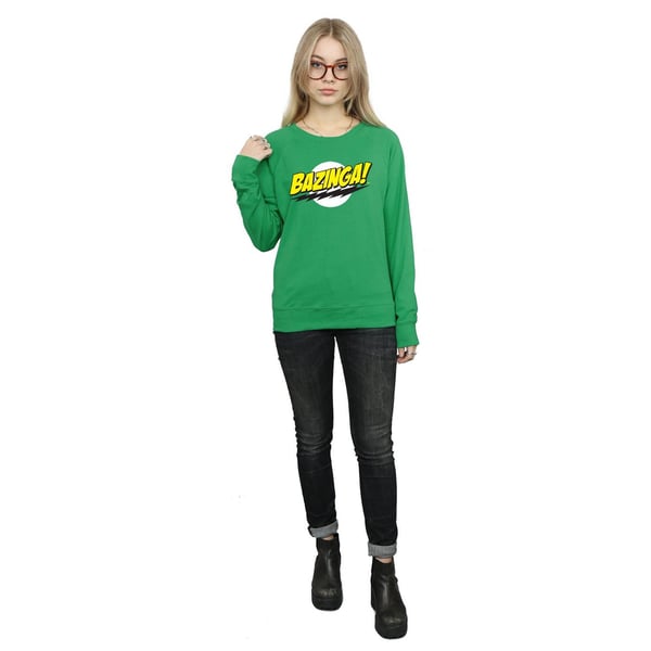 The Big Bang Theory Womens/Ladies Sheldon Bazinga Sweatshirt