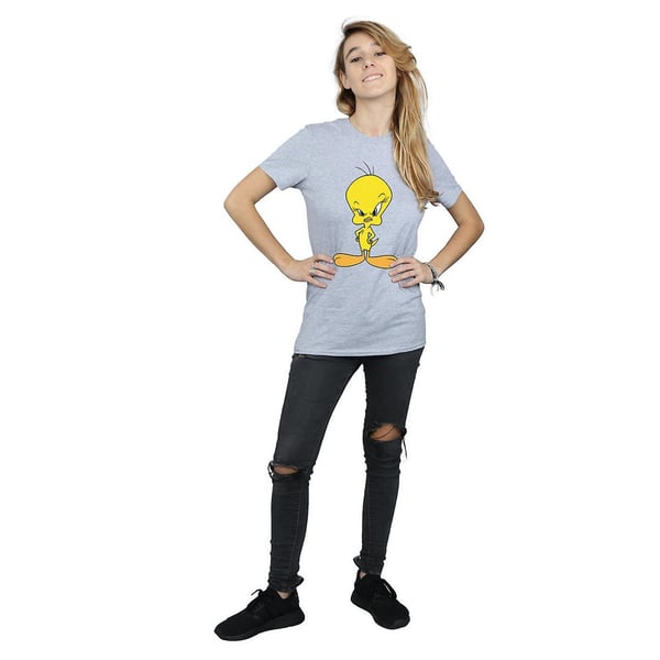 Looney Tunes Womens/Ladies Angry Tweety Boyfriend T-Shirt